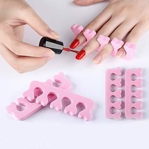 Finger Toe Sponge Separators Pink Dividers Manicure Pedicure Tools Nails 20-Pack - £10.10 GBP
