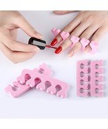 Finger Toe Sponge Separators Pink Dividers Manicure Pedicure Tools Nails... - £10.11 GBP