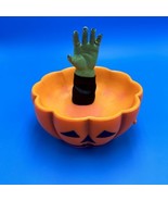 Gemmy Halloween Witch Monster Hand Animated Motion Candy Treat Bowl Vintage - £27.39 GBP