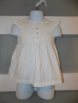 H&amp;M White Cotton White Embroidered Dress W/Bottoms Size 2/4 Months Infant - £14.58 GBP