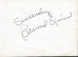 Carmel Quinn Signed Vintage Album Page - $34.64