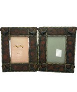Western Cowboy Boots Rustic Photo Frames 4x6 Brown Resin Tabletop Lot of 2 - $331.04 MXN