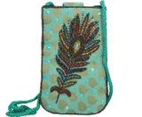 Brocade Crossbody Potli Pouch with Sequence  - $69.37 CAD