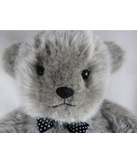 Vintage Charm Co Teddy Bear Grey 1986 Made in Korea 12&quot; sitting - $16.16 CAD