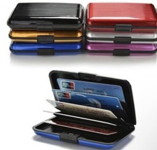 Metal Bankcard Blocking Hard Case Wallet Credit Card Holder for Men and Women - £6.15 GBP