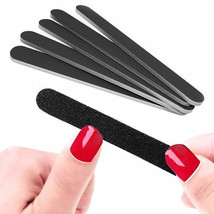 12 Double Sided Manicure Nail File Emery Boards Salon Professional 100 180 Grit - $18.99