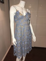 Lord &amp; Taylor Design Lab Blue textured lace dress, Medium, NWT, $88 - £31.13 GBP