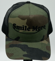 Smile More Camo Snapback Trucker Hat Cap 9 Forty New ERA - £13.83 GBP