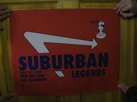 Suburban Legend Poster Silk Screen Signed Numbered Reel Big Fish Aquabats 2010 - £70.47 GBP