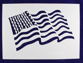 US Flag Large (wavy) Stencils  Painting/Crafts/Template - £19.19 GBP