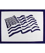 US Flag Large (wavy) Stencils  Painting/Crafts/Template - £19.24 GBP
