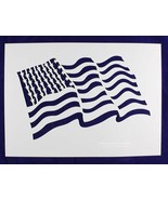 US Flag Large (wavy) Stencils  Painting/Crafts/Template - £19.31 GBP