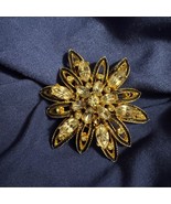 Floral Brooch with Gemstone Petals [Jewelry 072] - $31.79