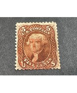 US Postage Stamp #76 Light Red Cancel 1861/66 New Values 5c Brown Stamp ... - £61.54 GBP