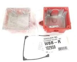 LOT OF 2 NEW WHEELOCK WBB-R OUTDOOR BACKBOX RED WBBR - £25.76 GBP