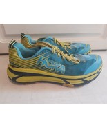 Hoka One One Men&#39;s EVO Mafate 2 Trail Shoe 7.5 Blue Yellow - $39.59