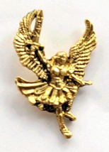 TBN Guardian Angel Pin Gold Tone Female Angel Religious Inspirational Ch... - $12.99
