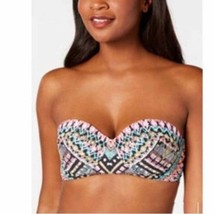 NWT Bar III Neon Tribal Underwire Bikini Top Size L - £14.77 GBP