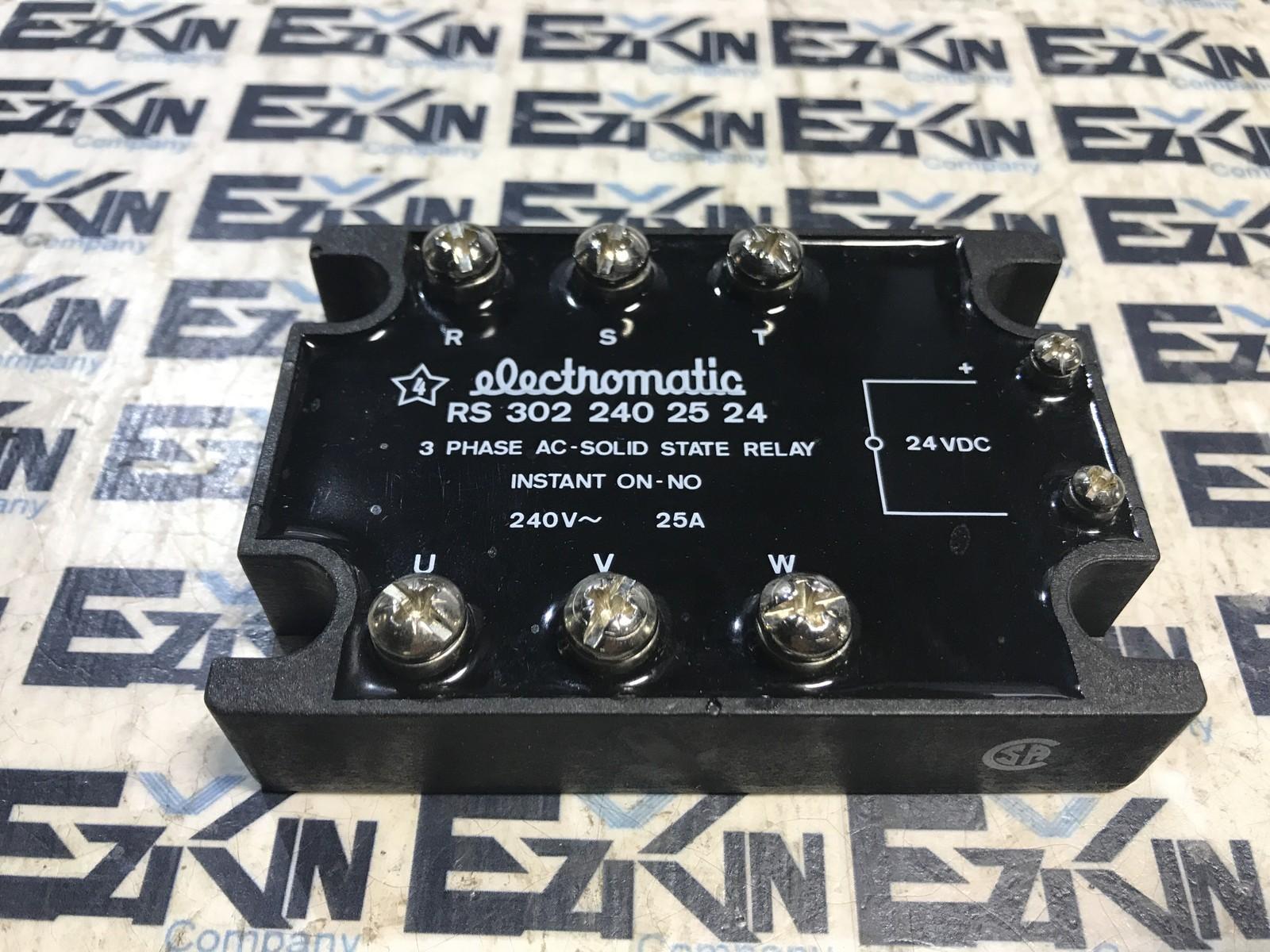 Electromatic RS 302 240 25 24 3 Phase AC-Soild State Relay 240V 25A  - $29.50