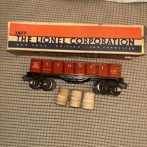 Lionel Lines O Scale Prewar Tinplate Gondola 2677 With Box B4 - £23.19 GBP