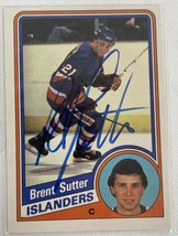 Brent Sutter Signed Autographed 1984 OPC Hockey Card - New York Islanders - £15.72 GBP