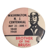 1968 Washington New Jersey Centennial Pinback Button Brother of the Brus... - $318.93 MXN