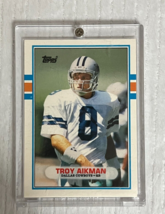 Troy Aikman 1989 Topps Traded NFL Rookie Football Card #70T - £10.31 GBP