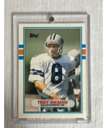 Troy Aikman 1989 Topps Traded NFL Rookie Football Card #70T - £9.72 GBP