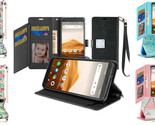 Tempered Glass / Wallet ID Card Holder Cover Phone Case For Alcatel Volt... - $9.36+