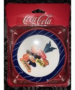 Vintage  Coca Cola Coke Santa Plastic Christmas Coasters Round - $110.79 MXN