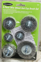 6pc Wire Wheels &amp; Cup Brush Set -1/4&quot; Shank - £12.36 GBP