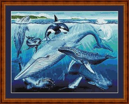 WHALES of the WORLD- pdf x stitch chart Original Artwork  Steven Michael... - £9.44 GBP