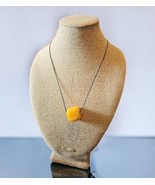 Vintage Large Butterscotch Bakelite Cube Bead Necklace 29.14g  28.4mm x ... - $164.50
