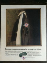 Vintage 1986 Bausch &amp; Lomb Wings Aviator Sunglasses Full Page Original Ad 721 - £5.32 GBP