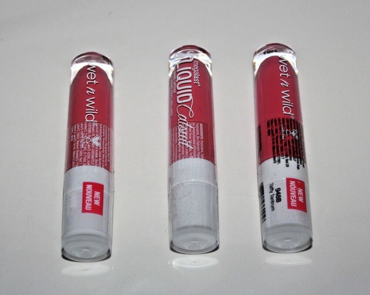 Wet n Wild Megalast Liquid Catsuit High-Shine Lipstick #948B Lot Of 3 Se... - $9.49