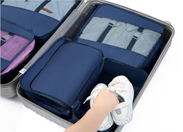 Travel Packing Cube Suitcase Cubes Luggage Organiser Storage Bags Compre... - £17.01 GBP