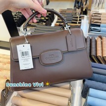 NWT Coach Eliza Top Handle Bag Leather CT852 Silver/Maple - £219.33 GBP