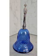 1976 Cobalt Blue Glass Bell AVON Perfume Bottle Moonwind 3.75 fl oz Empty - €5,98 EUR
