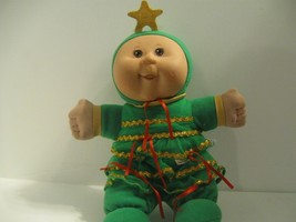 CPK Cabbage Patch Kids Christmas Tree Doll Cuddly Soft 2007 Baby&#39;s First... - $11.29