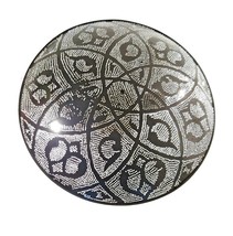 BM16 Circle Round Tin Moroccan Silver Flush Mount Ceiling Light Fixture ... - £54.21 GBP