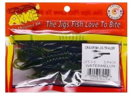 ARKIE Crawfish Jig Trailer Bass Fishing, Watermelon, #CFT-1-5, Qty 5 - $129.54 MXN