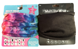 Lot of 2 HER Accessories Multi Use Head Wraps~ 12 Ways to Wear 3+ Reuseable - £10.07 GBP