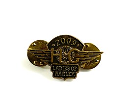 Vintage 2009 Ladies of Harley  Lapel Pin - $10.88