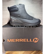 Merrell Women&#39;s Thermo Kiruna MID Zip Waterproof Snow Boot, Black/Canal ... - $67.31