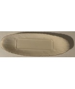 Lenox Oval Butter Dish Gold trim &amp; stamp logo Stick cut out 3”x9” - $28.99