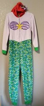 WOMAN&#39;S DISNEY ARIAL LITTLE MERMAID ONE PIECE PAJAMAS  WINTER  MEDIUM 8/10 - $14.84