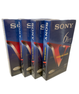  Sony Premium Grade 6 Hour T-120 Video Cassette Tapes VHS Blank Lot Of 4... - $298.02 MXN