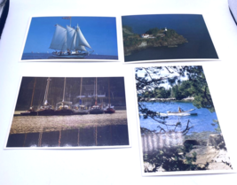 Maine Postcard Lot 4 Coastal Ocean Sailboat Nautical Lobster Fishing Ege... - $11.45