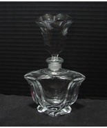 Vintage Lead Crystal Perfume Bottle w/Tulip Shaped Stopper West Germany - $19.99