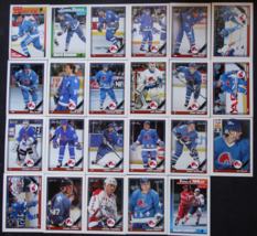 1991-92 O-Pee-Chee OPC Quebec Nordiques Team Set of 23 Hockey Cards - £3.36 GBP